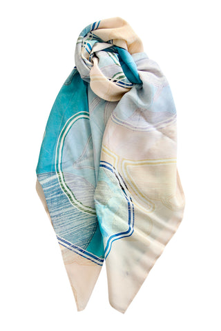 Silketørklæde Ivy Leaf