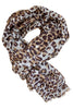 Skønt tørklæde med leopard print
