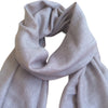 Cashmere tørklæde i lys taupe