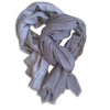 Cashmere tørklæde i lys taupe