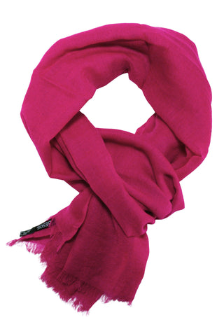 Billede af Klassisk tørklæde i flot fuchsia farve
