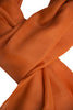 Dobbelt orange cashmere tørklæde