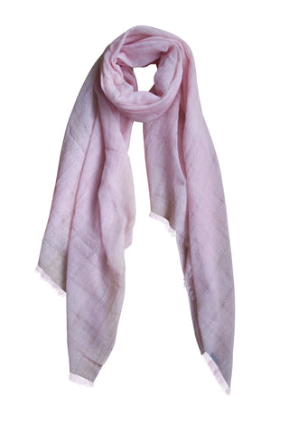 Billede af Pastelrosa tørklæde i fin uld