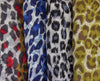 Leopard tørklæde i blød lambswool