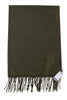 Grønt tørklæde i blød merino uld fra Moschino