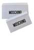 Gråt tørklæde i 100% merino uld fra Moschino