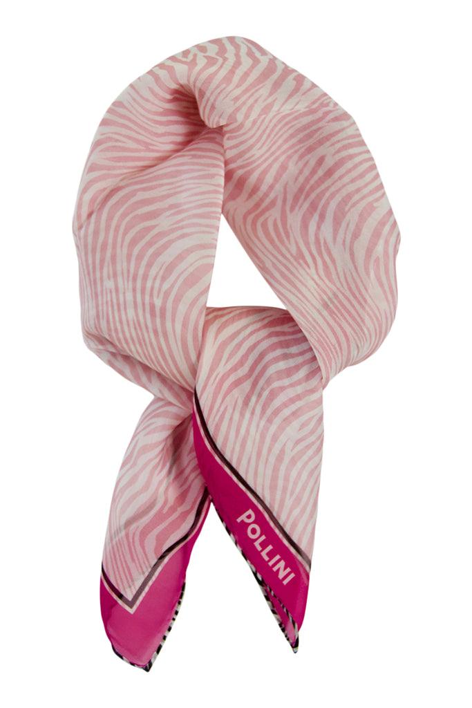 Silke tørklæde Pollini - rosa