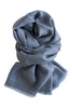 Cashmere tørklæde i smuk vævning - grå