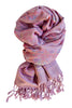 Pashmina tørklæde i silke blend - sart rosa