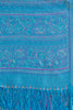 Pashmina tørklæde i silke blend - klar turkis