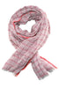 Ternet rosa tørklæde i unikt design og kvalitet